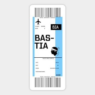 Boarding pass for Bastia Sticker